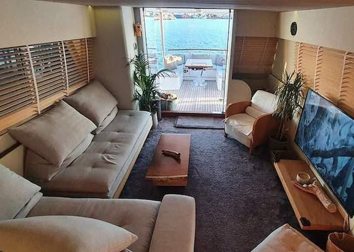yacht interior, Cyclades yacht, luxury yacht