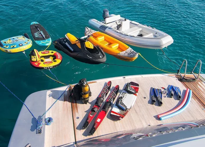 day yacht rental Athens, water toys Athens, yacht toys Athens Greece